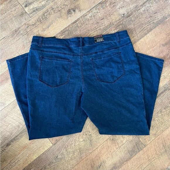 Pure Energy 24 Dark Blue Stretch Skinnies Jeggings feel Sz 24 /3X  NWT🏷 - Picture 3 of 15